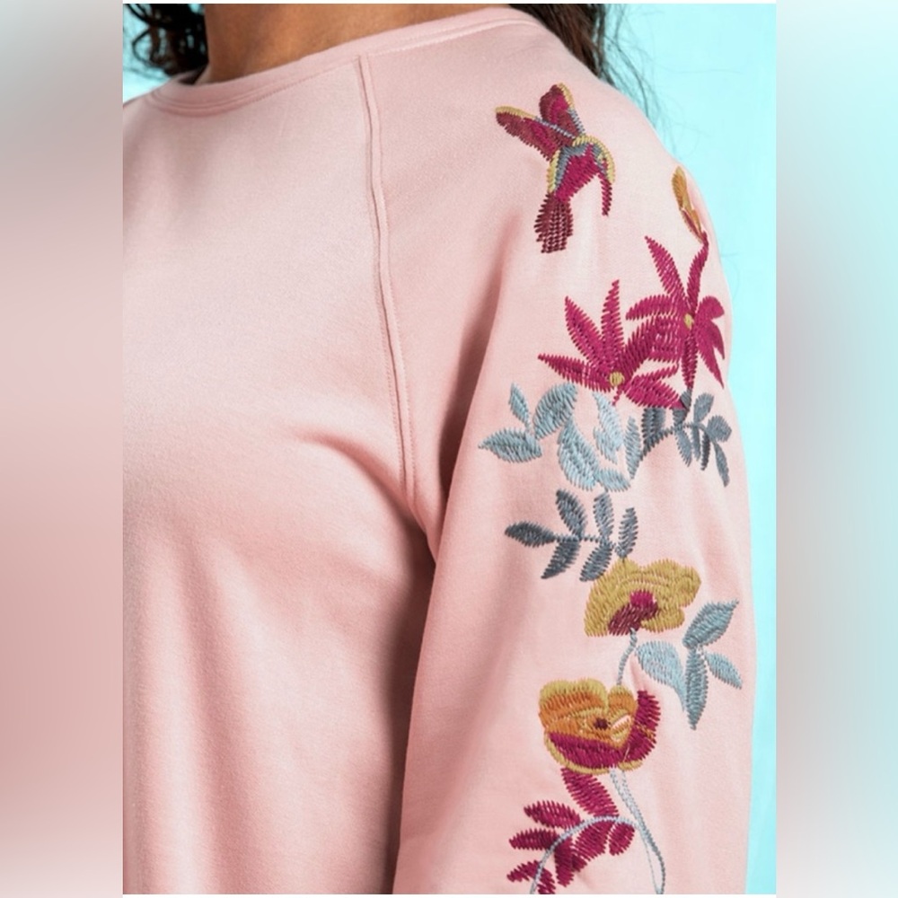 MATILDA JANE Lets Go Together Blushing Pink Floral Detail Sweatshirt,Medium,GUC. - Picture 13 of 13